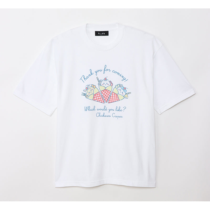 Chiikawa × Marions Crepe Big T-shirt Crepe White