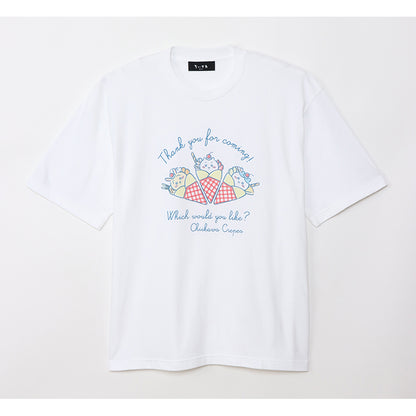 Chiikawa × Marions Crepe Big T-shirt Crepe White