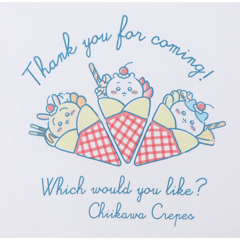 Chiikawa × Marions Crepe Big T-shirt Crepe White