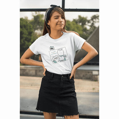 ちいかわ Tシャツ むちゃうマン写真 ホワイト