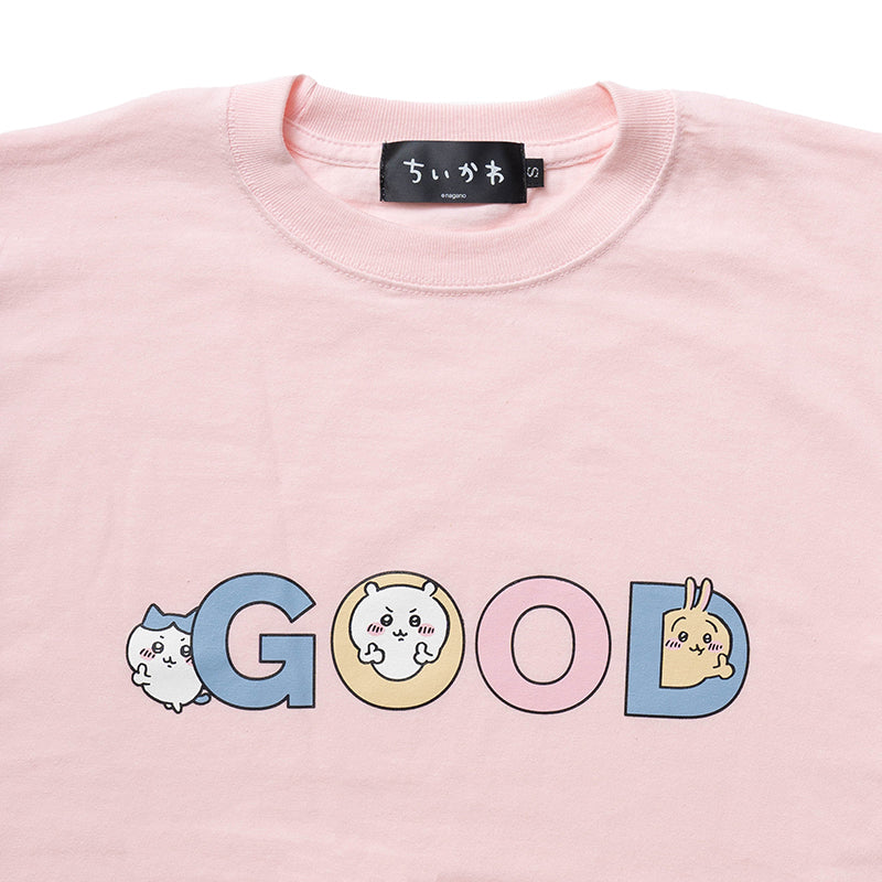 Chiikawa GOOD T-Shirt (Baby Pink)