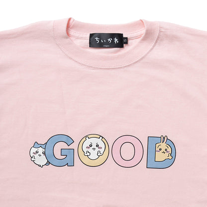 Chiikawa GOOD T-Shirt (Baby Pink)