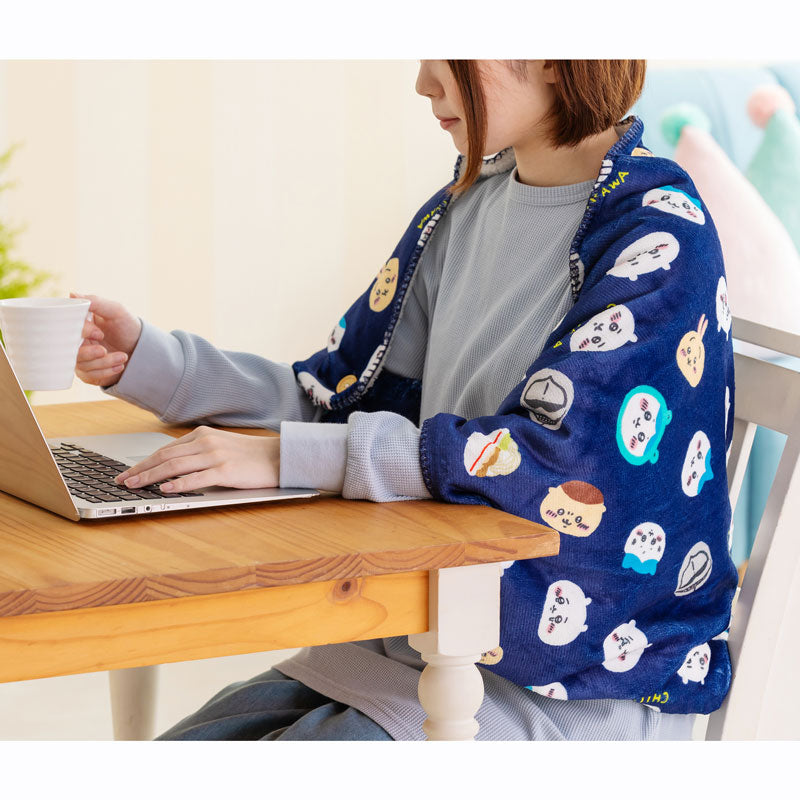 치이카와 따뜻한 3WAY 블랭킷 (네이비)