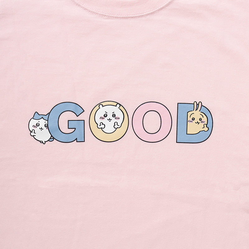 Chiikawa GOOD T-Shirt (Baby Pink)