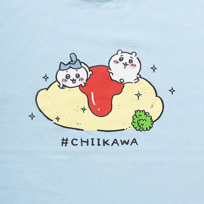 ちいかわ オムライス Tシャツ（ライトブルー）