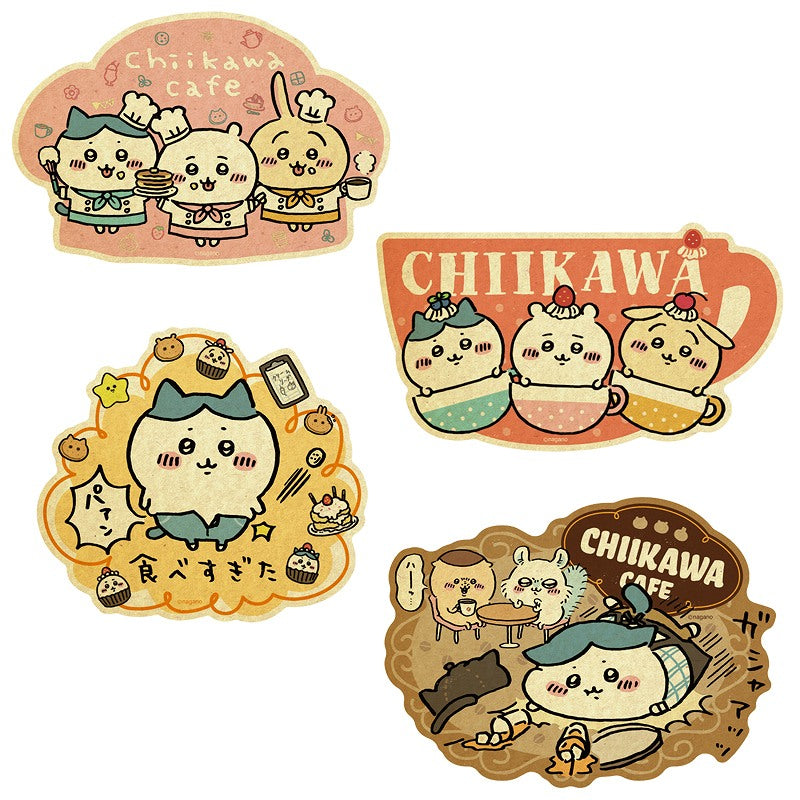 Chiikawa Travel Sticker Ate Too Much, Belly Out