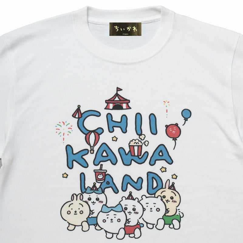 Chiikawa Land T-Shirt Chiikawa Car White