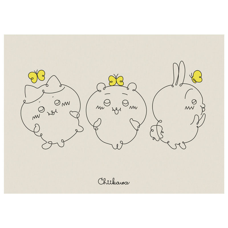 Chiikawa Fabric Poster L Cheeks
