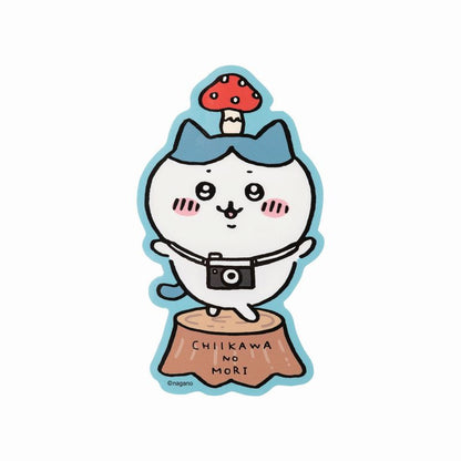 ちいかわ ゆるカットビッグステッカー （きのこハチワレ）