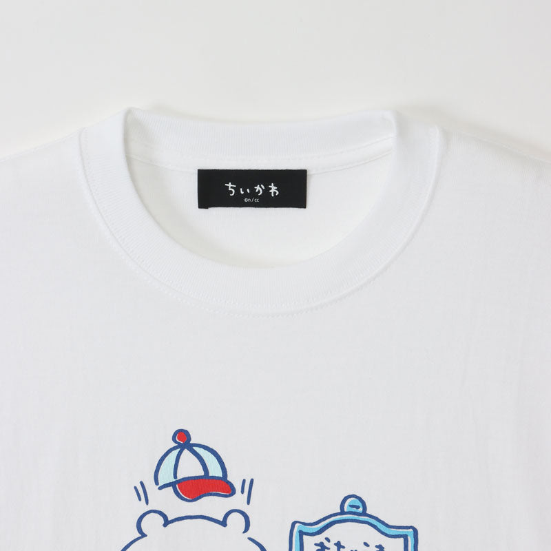 ちいかわ ワクワクゆうえんち Tシャツ 300分待ち ホワイト