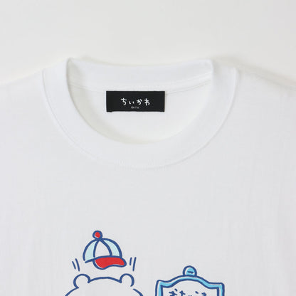 ちいかわ ワクワクゆうえんち Tシャツ 300分待ち ホワイト