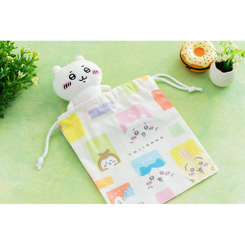 Chiikawa Peek-a-boo Drawstring Pouch