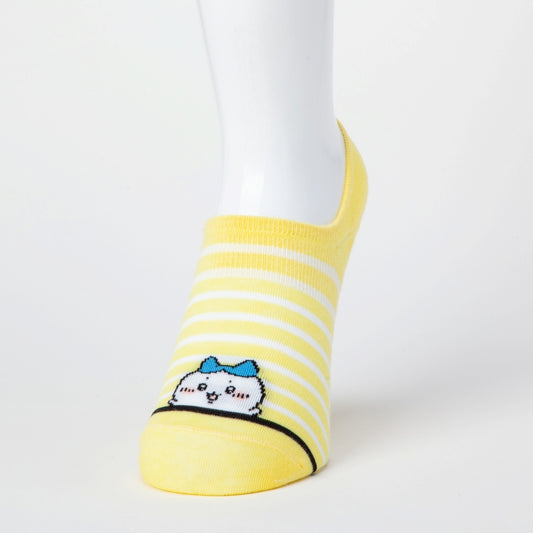 Chiikawa Cocopita Sneaker Length Socks (Hachiware Border Pattern)