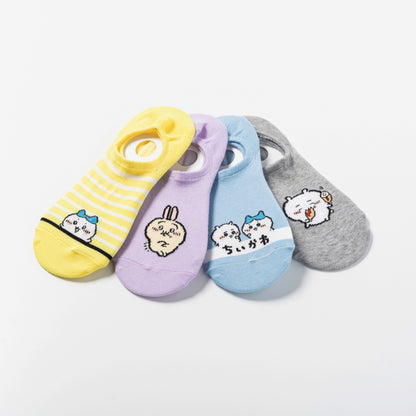 ちいかわ ココピタ スニーカー丈（ハチワレボーダー柄）