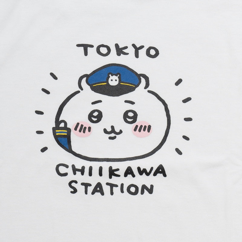 ちいかわ 駅長 Tシャツ ホワイト
