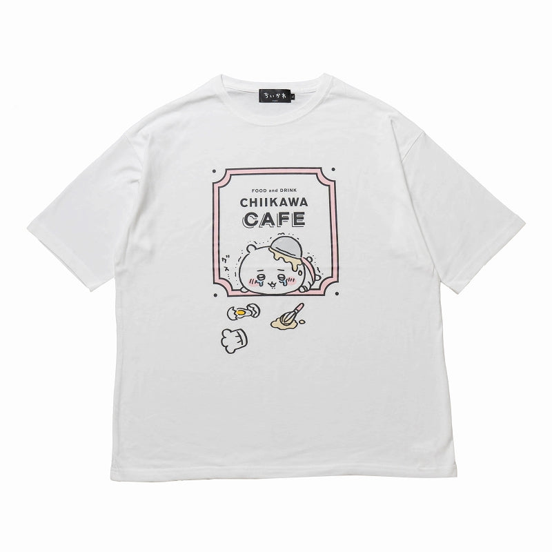 ちいかわ Cafe ビックTシャツ グス泣 ホワイト【１会計 各サイズ２点まで】