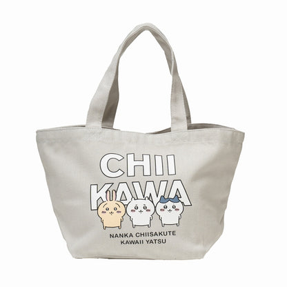 Chiikawa Lunch Tote Bag Logo (Light Gray)