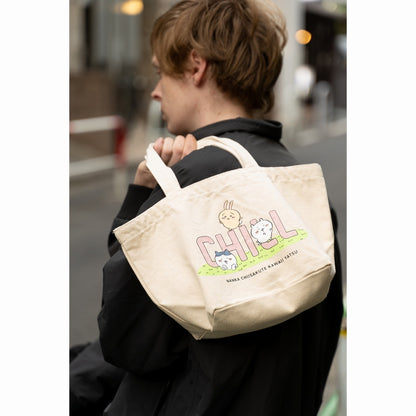 Chiikawa Lunch Tote Bag CHILL (Natural)
