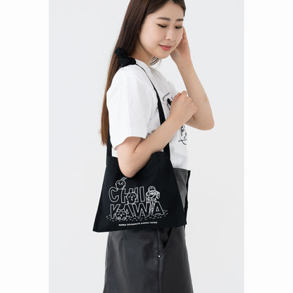 ちいかわ キャンバス サコッシュ 集合（ブラック）