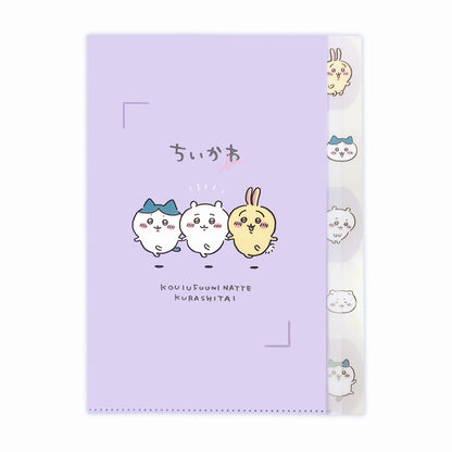 ちいかわ 5インデックスクリアファイル（なかよし）