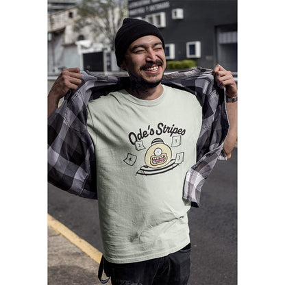 ちいかわ Tシャツ オデストライプ フロストグリーン