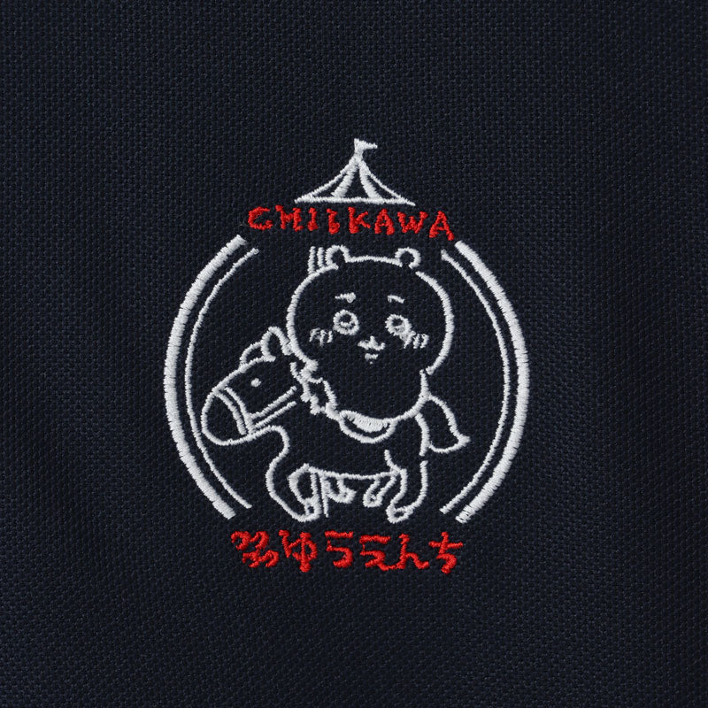 ちいかわ ワクワクゆうえんち ポロシャツ ネイビー
