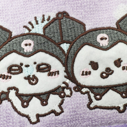 치이카와 × 산리오 캐릭터즈 미니 타올 (모몽가와 쿠로미)