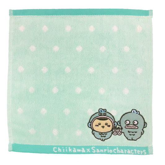 ちいかわ×サンリオキャラクターズ ミニタオル（くりまんじゅうとハンギョドン）