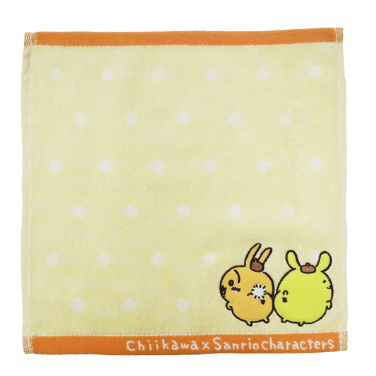 ちいかわ×サンリオキャラクターズ ミニタオル（うさぎとポムポムプリン）