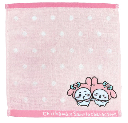 ちいかわ×サンリオキャラクターズ ミニタオル（ちいかわとマイメロディ）