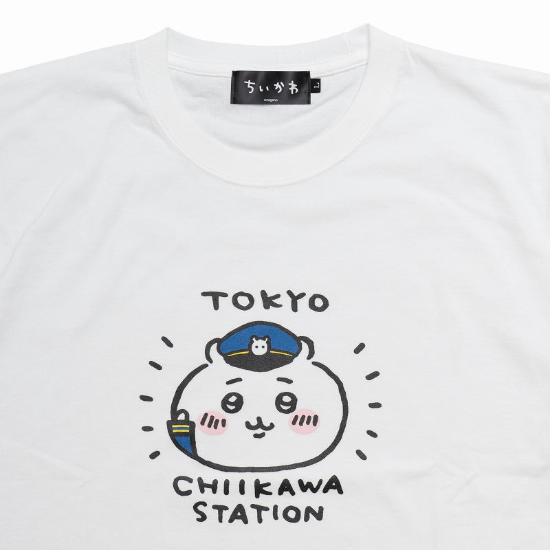 ちいかわ 駅長 Tシャツ ホワイト