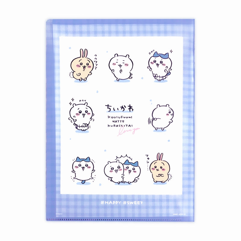 吉伊卡哇 5索引透明文件夹（格子）