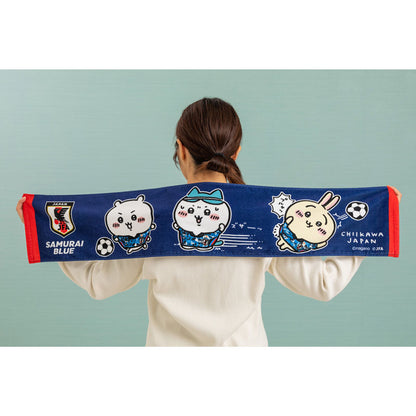 Chiikawa Muffler Towel Japan National Soccer Team Version