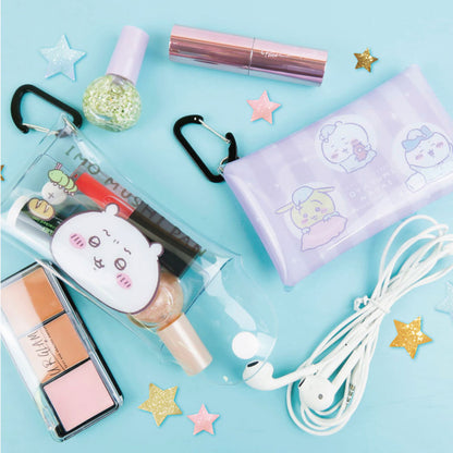 吉伊卡哇 透明多功能收納袋S（毛毛蟲麵包）