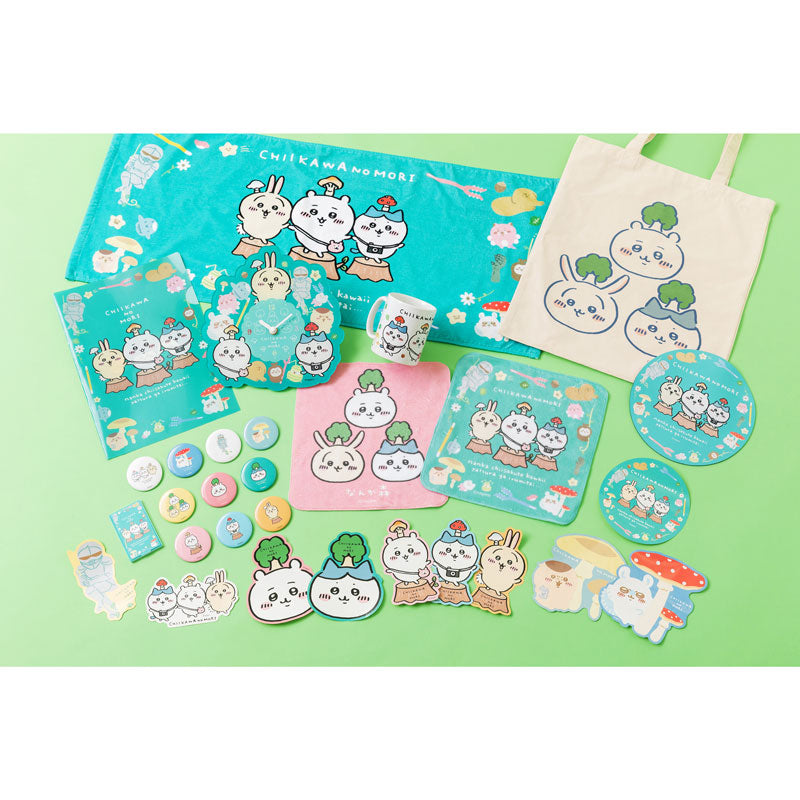 ちいかわ ゆるカットビッグステッカー（木のハチワレ）