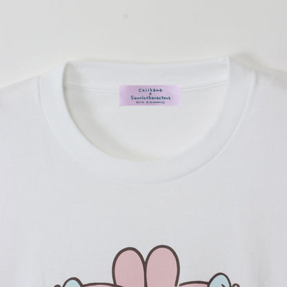 ちいかわ×サンリオキャラクターズ ビックTシャツ ちいかわ×マイメロディ ホワイト