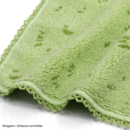Chiikawa Towel Handkerchief (Grass Green)