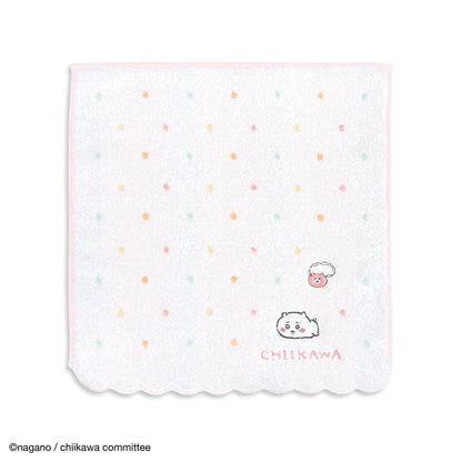 Chiikawa Towel Handkerchief (Dot Pink)