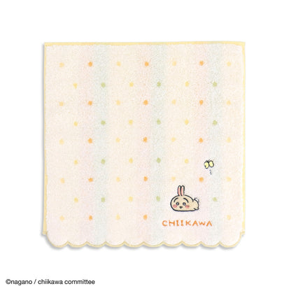 ちいかわ タオルハンカチ（ドット イエロー）