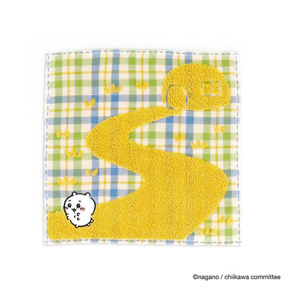 치이카와 타올 손수건 (체크 옐로우)
