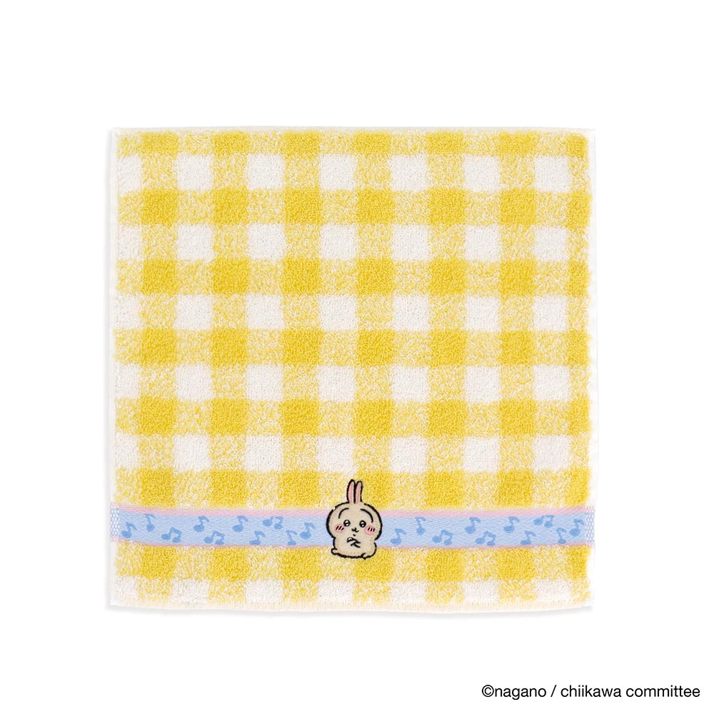 Chiikawa Towel Handkerchief (Music Note Yellow)