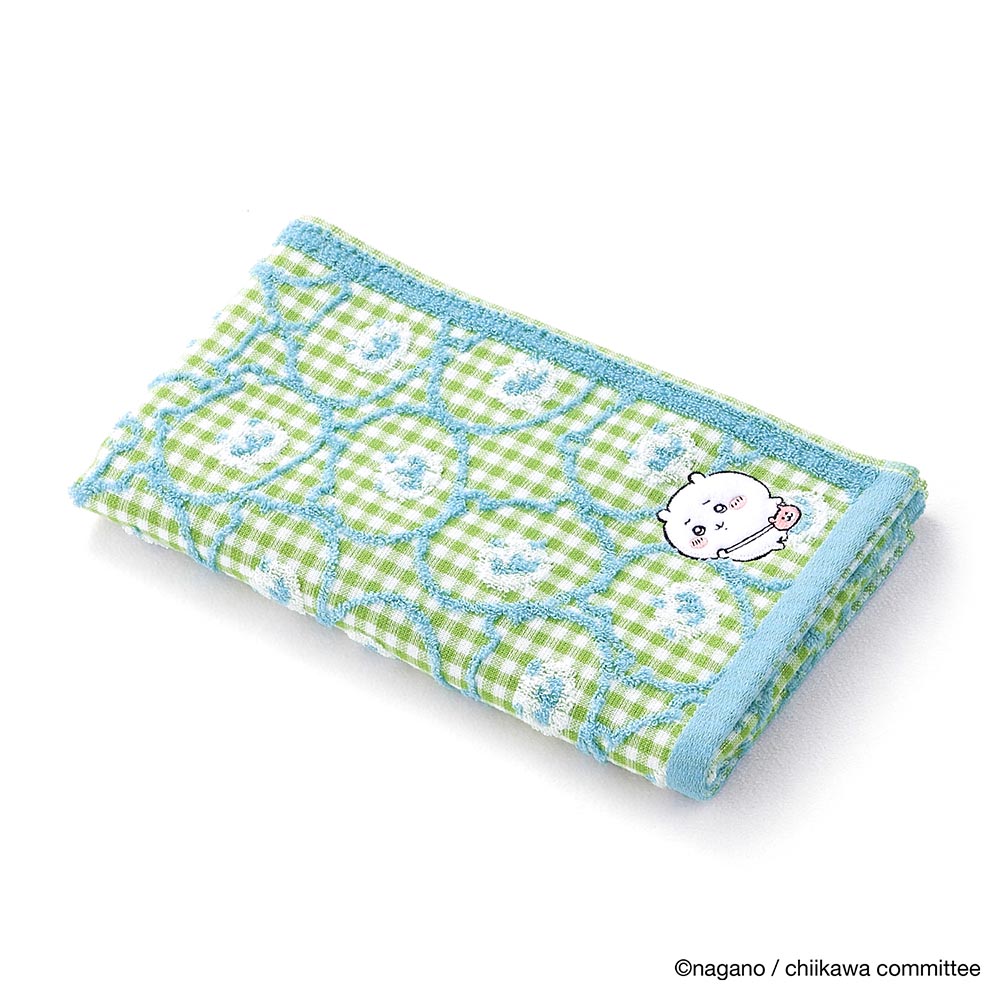 Chiikawa Small Bath Towel (Pouch Green)