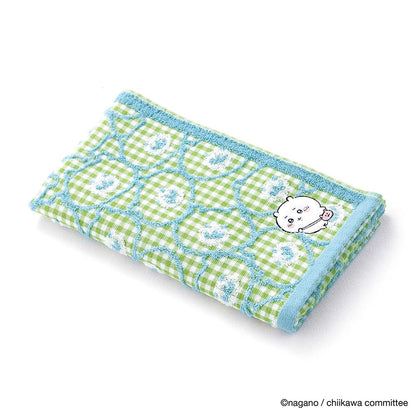 Chiikawa Small Bath Towel (Pouch Green)