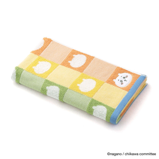 ちいかわ スモールバスタオル（パターン オレンジ）