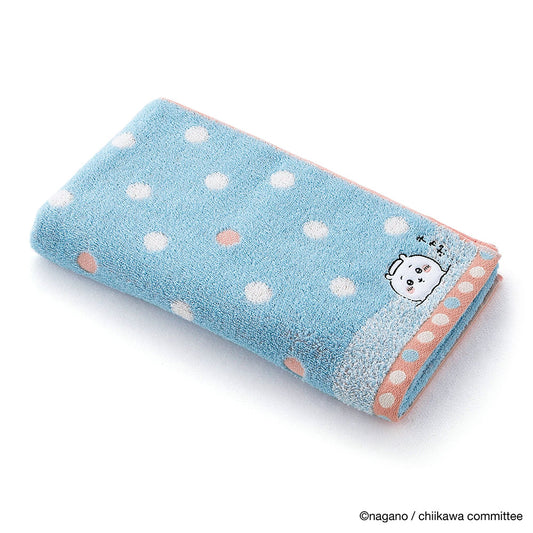 ちいかわ スモールバスタオル（お風呂 ブルー）