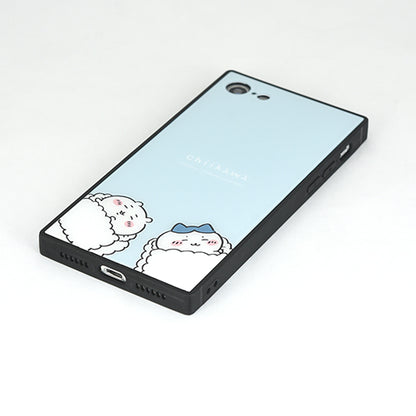 Chiikawa Square Glass Case (Swaying) iPhone SE (3rd/2nd Gen) / 8/7 Compatible