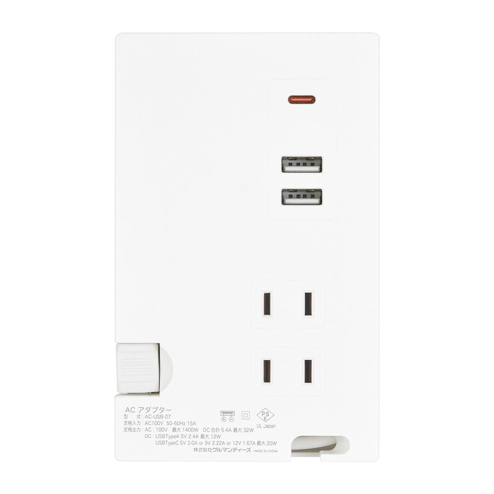 Chiikawa Type-C/USB Port Photo Frame AC Tap (Walk)