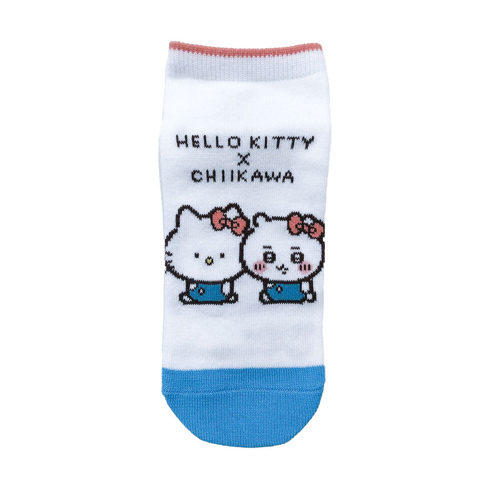 Chiikawa x Sanrio Characters Sneaker Socks (Chiikawa & Hello Kitty) Women's