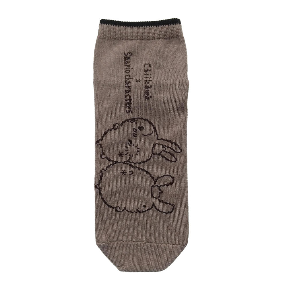 ちいかわ×サンリオキャラクターズ スニーカーソックス（うさぎ＆ポムポムプリン） メンズ用