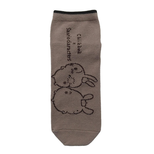 吉伊卡哇×三丽鸥角色 运动短袜（乌萨奇与布丁狗） 男士用